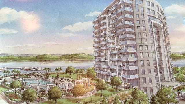 Architectural rendering of the tower